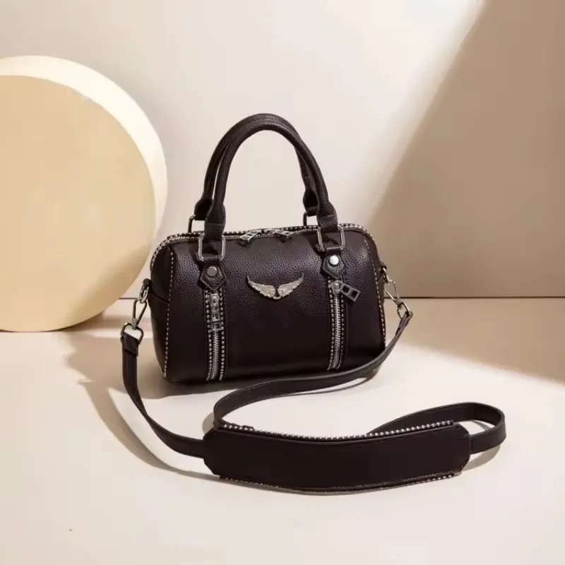 New Vintage Classic Leather Diaper Bag For Women Elegant Solid Color Commuter Purse Best Superstar Show Unique Casual Design Bag