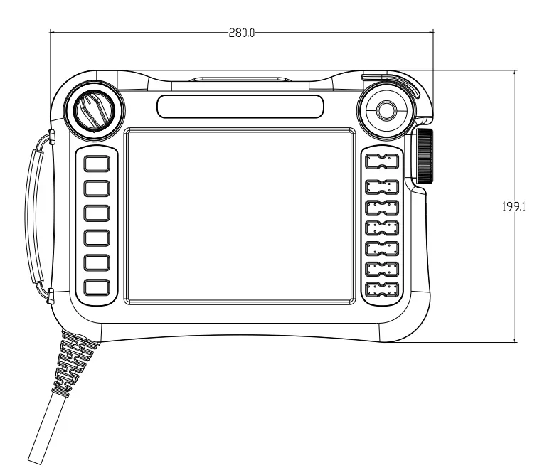 Lavichip multi-functional 0806 teach pendant for robot arm and support ized service