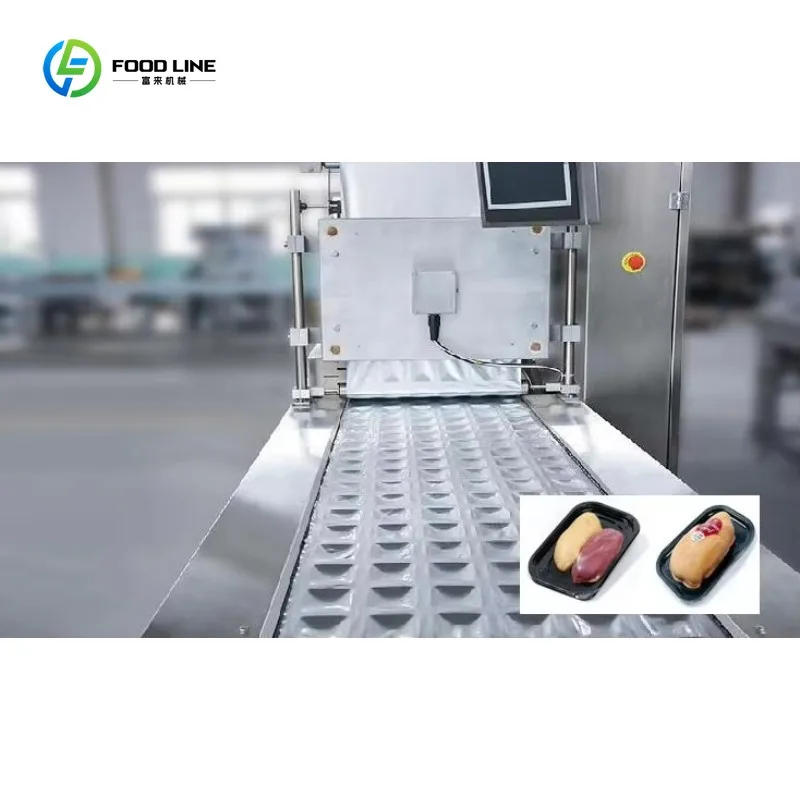 Automatic Filling Food Tray Packaging Machine Plastic Bag Packaging Machine Cooked Food Tray Sealer Full Automatic Packing