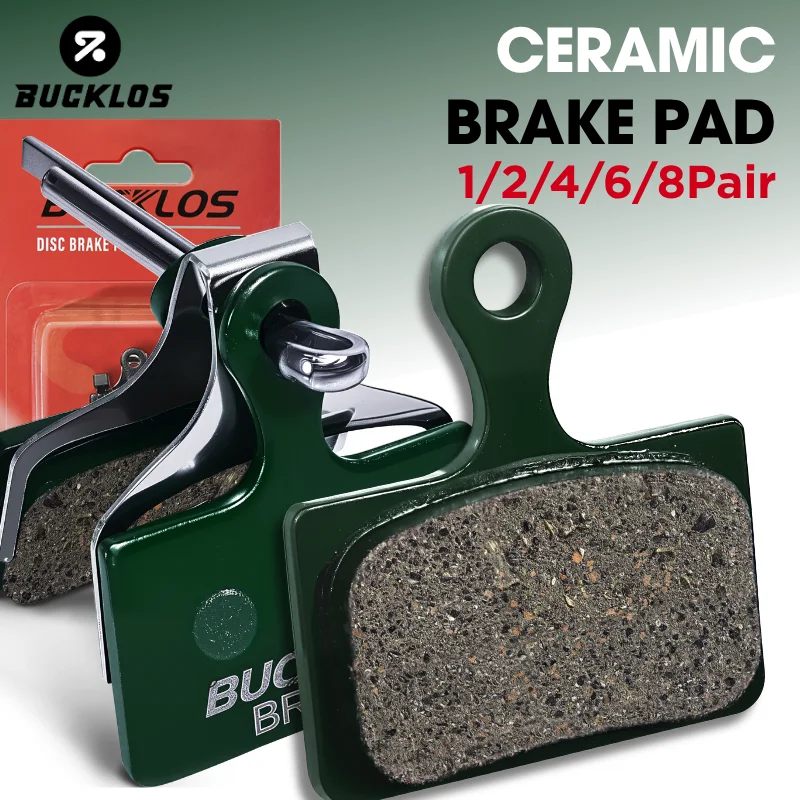 BUCKLOS 1-10 Pairs Bike Brake Pads Bicycle Ceramic Disc Pad for K05S K03S K04S Resin Disc Brake Pad MTB Disc Brake Pad