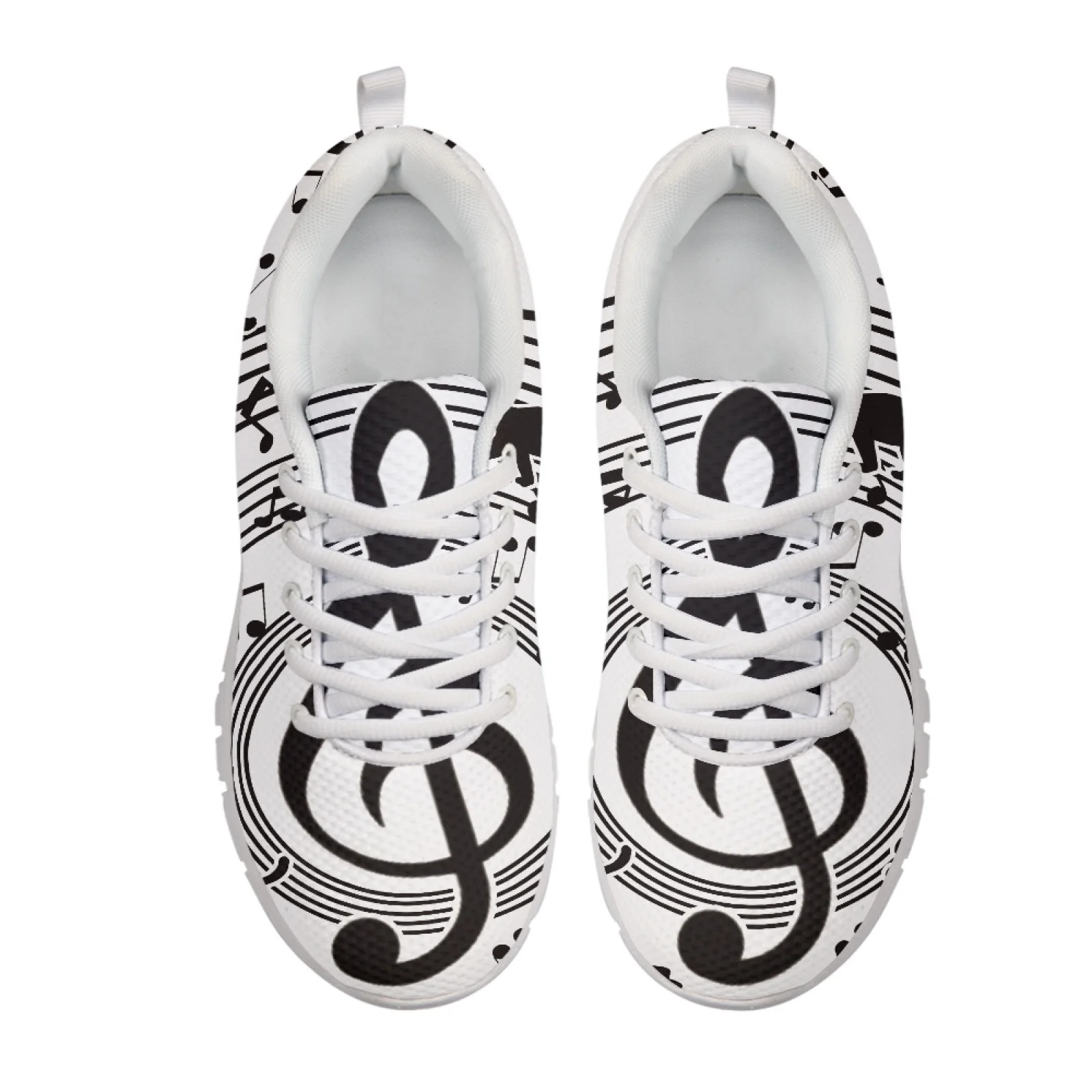 Coloranimal Pink Cat Print Non-slip Sole Athletic Trainers for Women Mesh & EVA Sole Outdoor Walking Shoes for Running