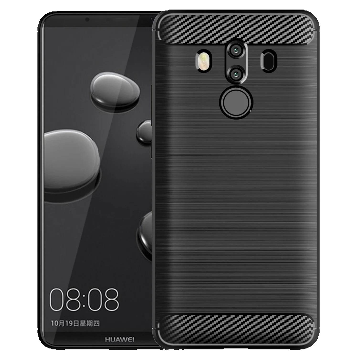 Silicone Case For Huawei Mate Pro 10lite SE Shockproof Cell Phone Cover For Mate 10 10rs 10pro Huawei Soft Carbon Fiber Cases