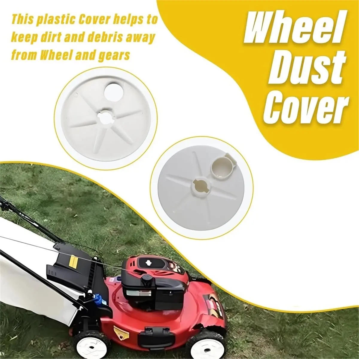 Replacement Wheel Dust Cover 127-6840 for 105-1838 108-3794 110-1789 110-1792 127-6840(2 Pcs)