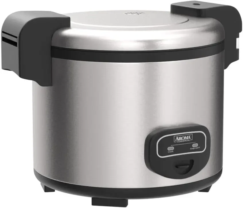 NEW 60-Cup (Cooked) (30-Cup UNCOOKED) Commercial Rice Cooker, Stainless Steel Exterior (ARC-1130S), Silver