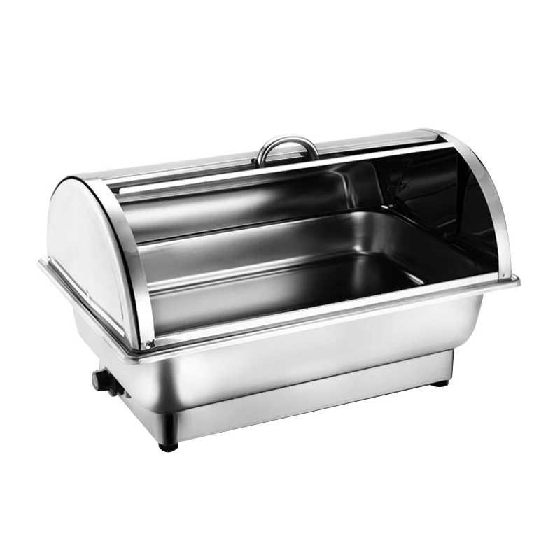 commercial catering stainless steel electric buffet hot pot bain & marie food heater display insulation equipment