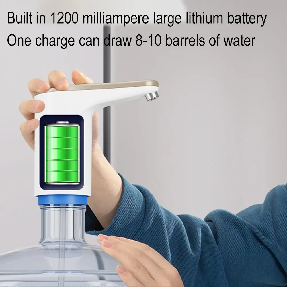 Wireless Water Dispenser Mini Barreled Water Electric Pump USB Charge Portable Automatic Water Bottle Pump Home Drink Dispenser
