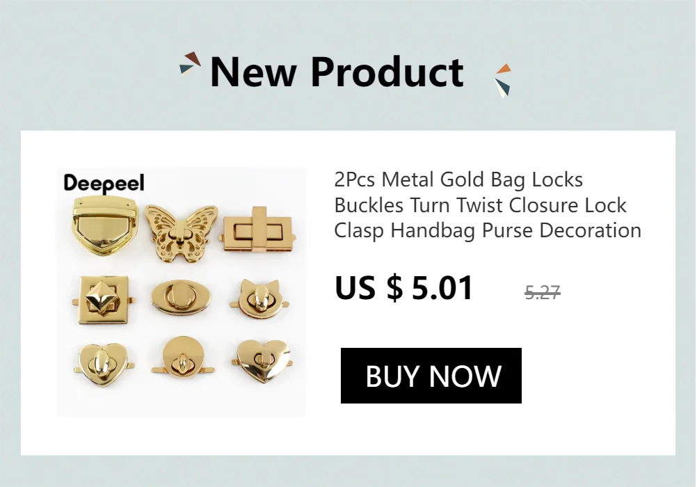 2Pcs Metal Turn Twist Lock Buckle Purse Spring Latch for Bags DIY Handbag Locks Clasp Bag Closure Sewing Hardware Accessories