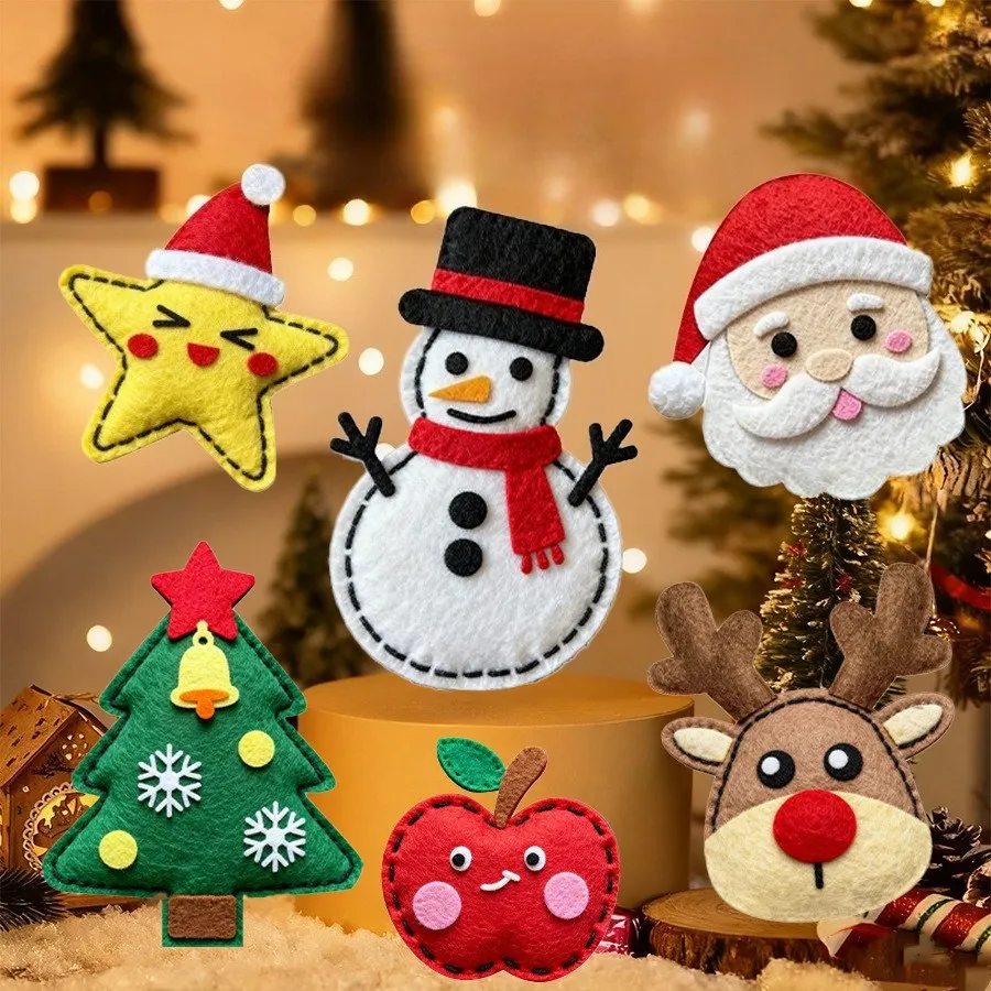 งานเย็บปักถักร้อยสำหรับเด็ก, การทำตุ๊กตาด้วยตัวเอง, การเย็บปักถักร้อยด้วยเข็มและด้าย, ชุดวัสดุสำหรับคริสต์มาส, ของเล่นศิลปะและงานฝีมือ