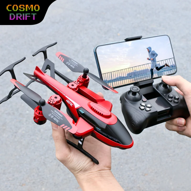 

V10 RC Helicopter Drone Aircraft for Kids Boys Anti-Drop Rechargeable Quadcopter with Lights Aerial Flight Toy for Beginners