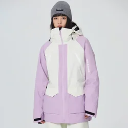 Chaquetas de esquí al aire libre para hombre y mujer, abrigos deportivos impermeables con capucha, ropa cálida para moto de nieve, esquí y Snowboard, invierno, 2025