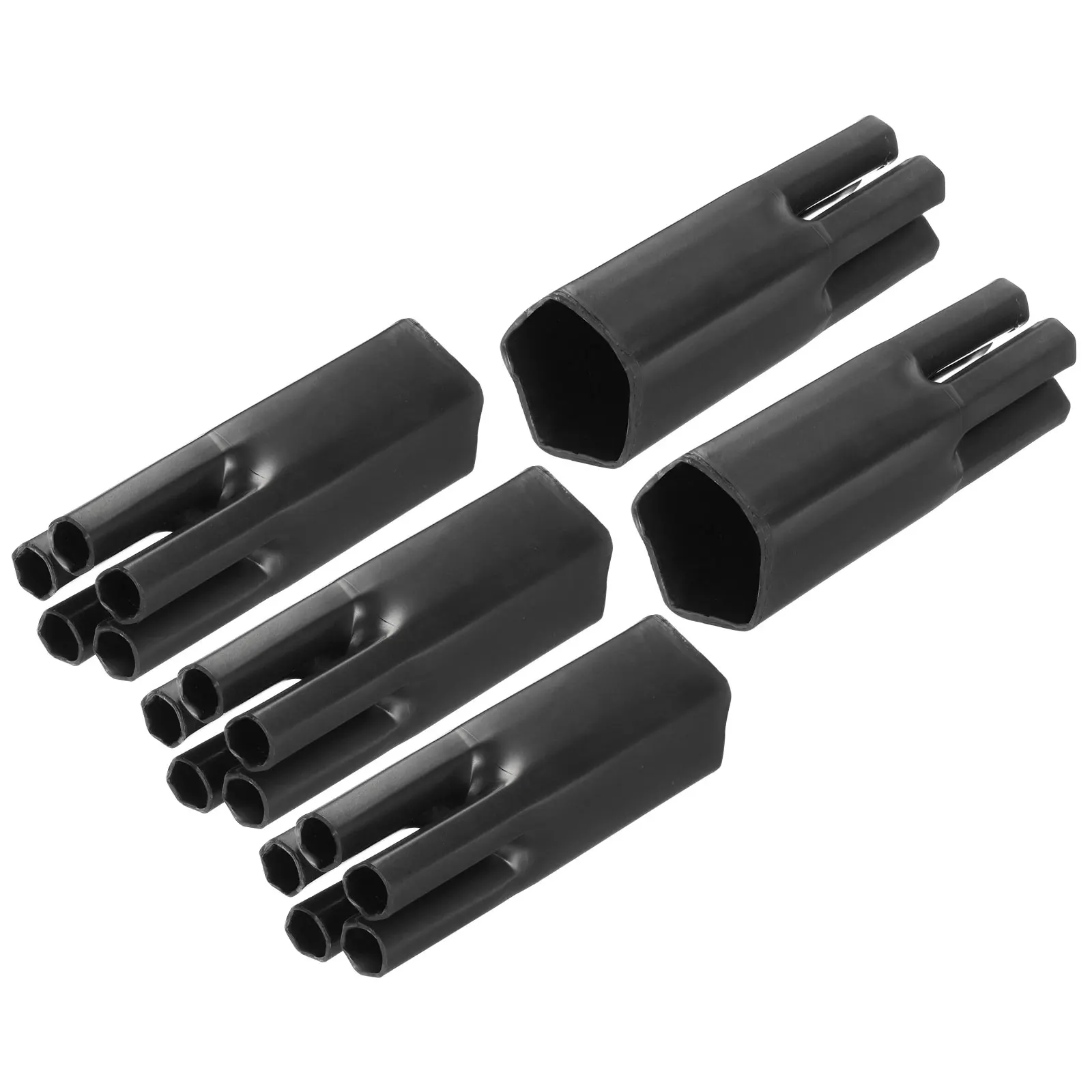 

5Pc Heat Shrink END Cap 5Cores Heat Shrink Tube 2:1 Ratio Adhesive Lined Marine Grade Wire Cable Insulation Seal 5.1x1.5x0.5Inch