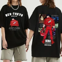 Anime Neo Tokyo Akira T Shirt Manga Graphic T-shirt For Men Women Clothing Short Sleeve T Shirts Casual Oversized Cotton T-shirt