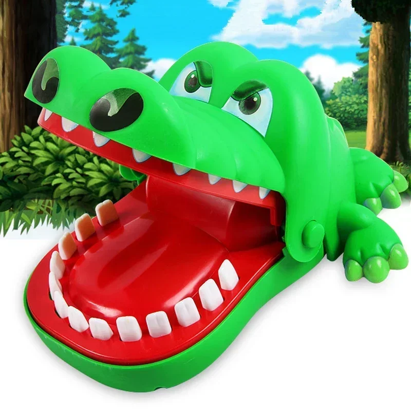 Large Hand-biting Crocodile Scary Toy Trick Decompression Game Children's  Large Crocodile Mouth Dentist Bite Finger Game