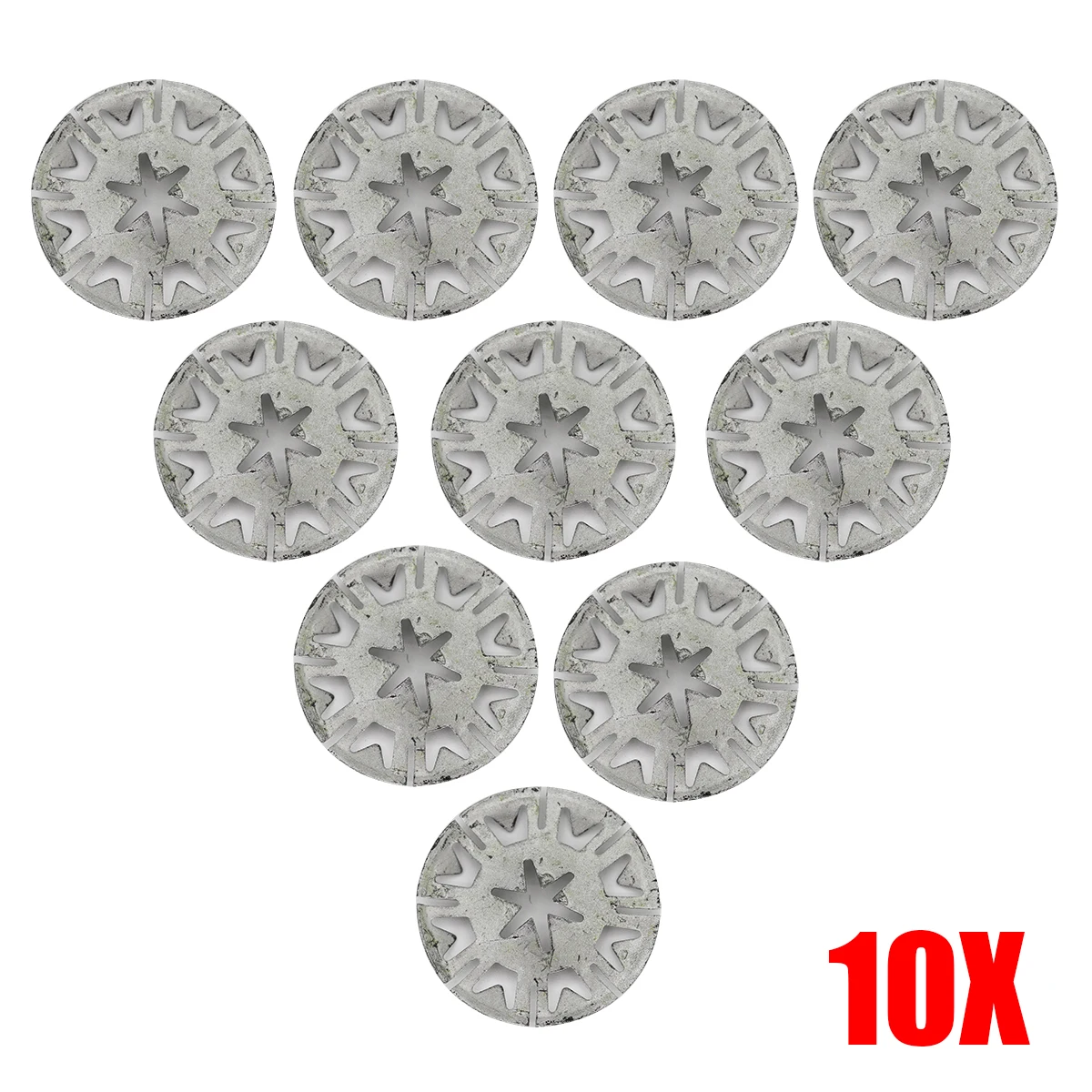 10x Metal Spring Fixing Clip Nut Washers Undertray Exhaust Heat Shield Headlight Adjustment Screw For VW T4 T5 Golf Lupo Polo