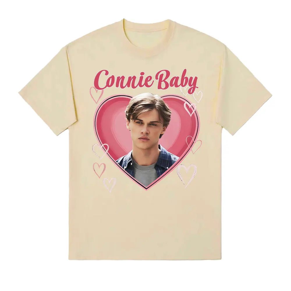 فريق كونراد طفل لطيف القلب الجرافيك الصيف 100% القطن تي شيرت مطبوع كونراد فيشر التلفزيون فيلم ميرش الرجال قصيرة الأكمام المتضخم #5