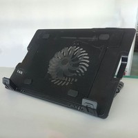 Adjustable Laptop Cooling Fan Pad Two USB Port Heat Dissipation Laptop Cooler Base Stand Portable Cooling