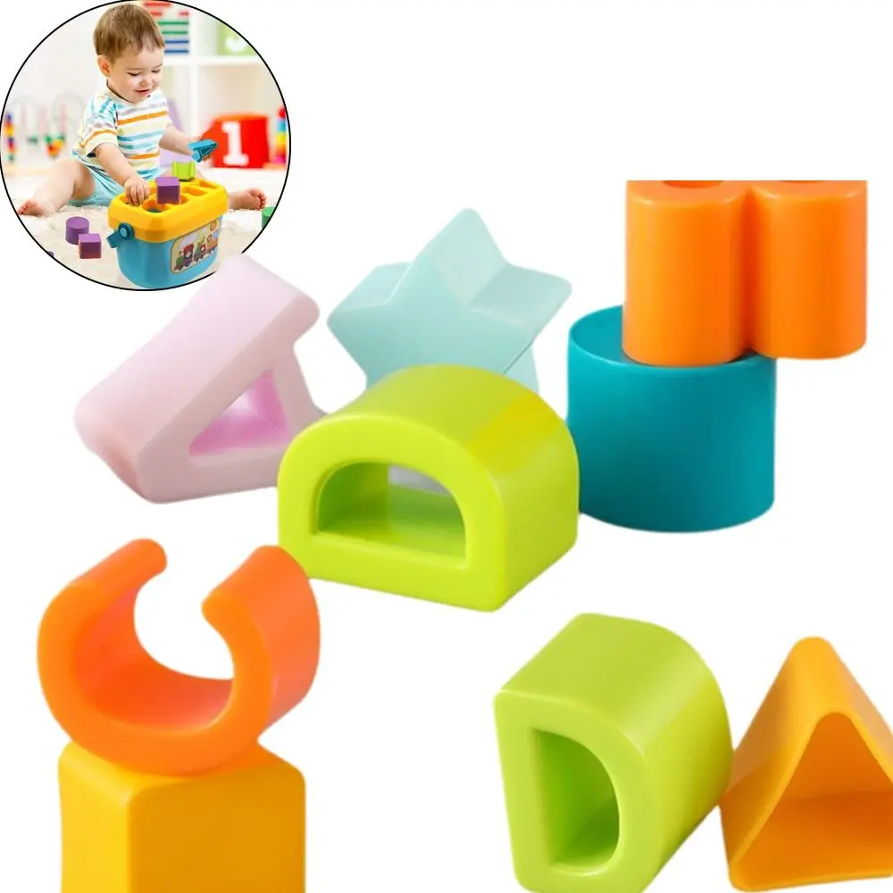 Une boîte ABC pièces trieur de formes jeu de tri Portable éducation précoce Puzzle couleur correspondant bloc de construction préscolaire