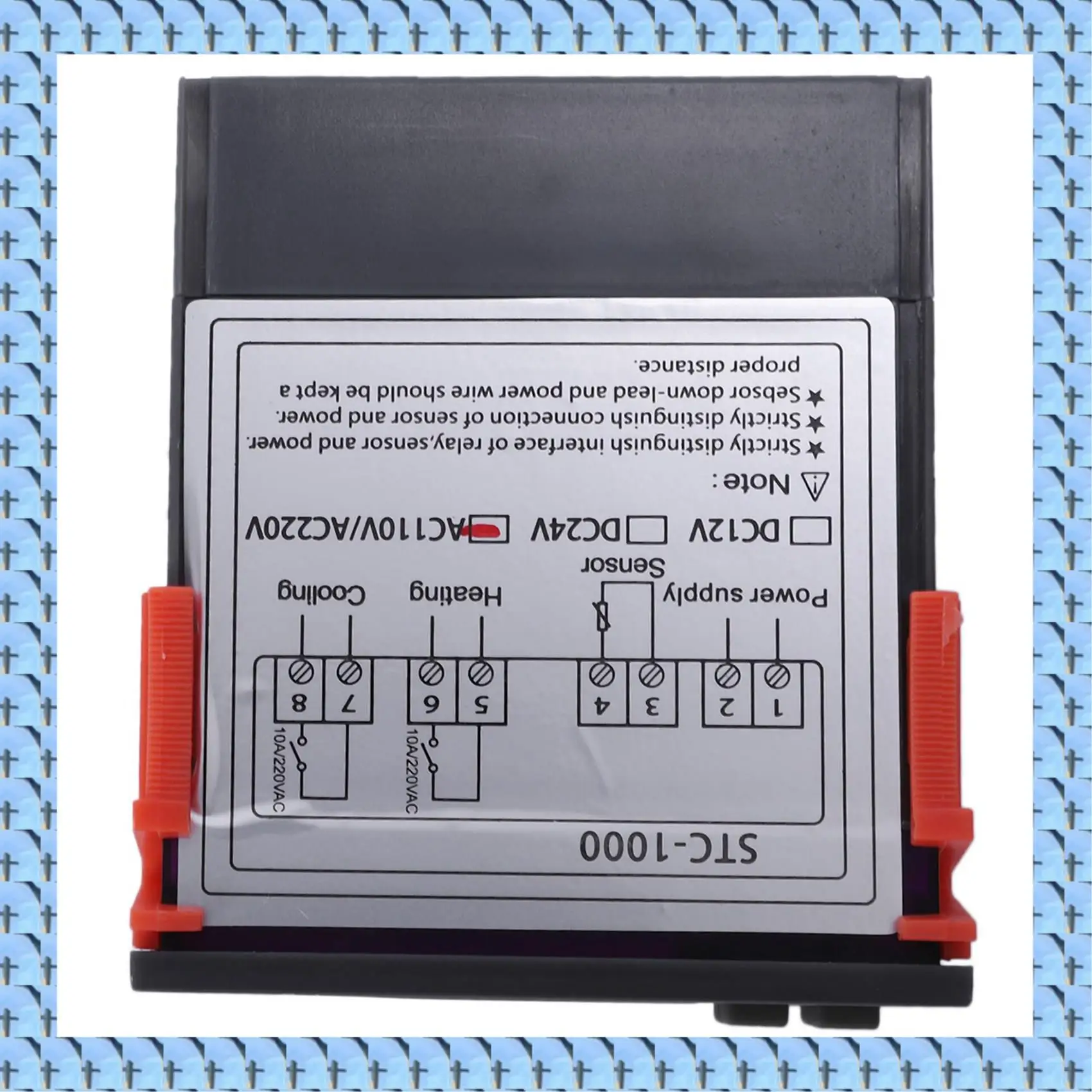 

NOCM 6X 220 В цифровой STC-1000 регулятор температуры термостат регулятор + датчик зонда