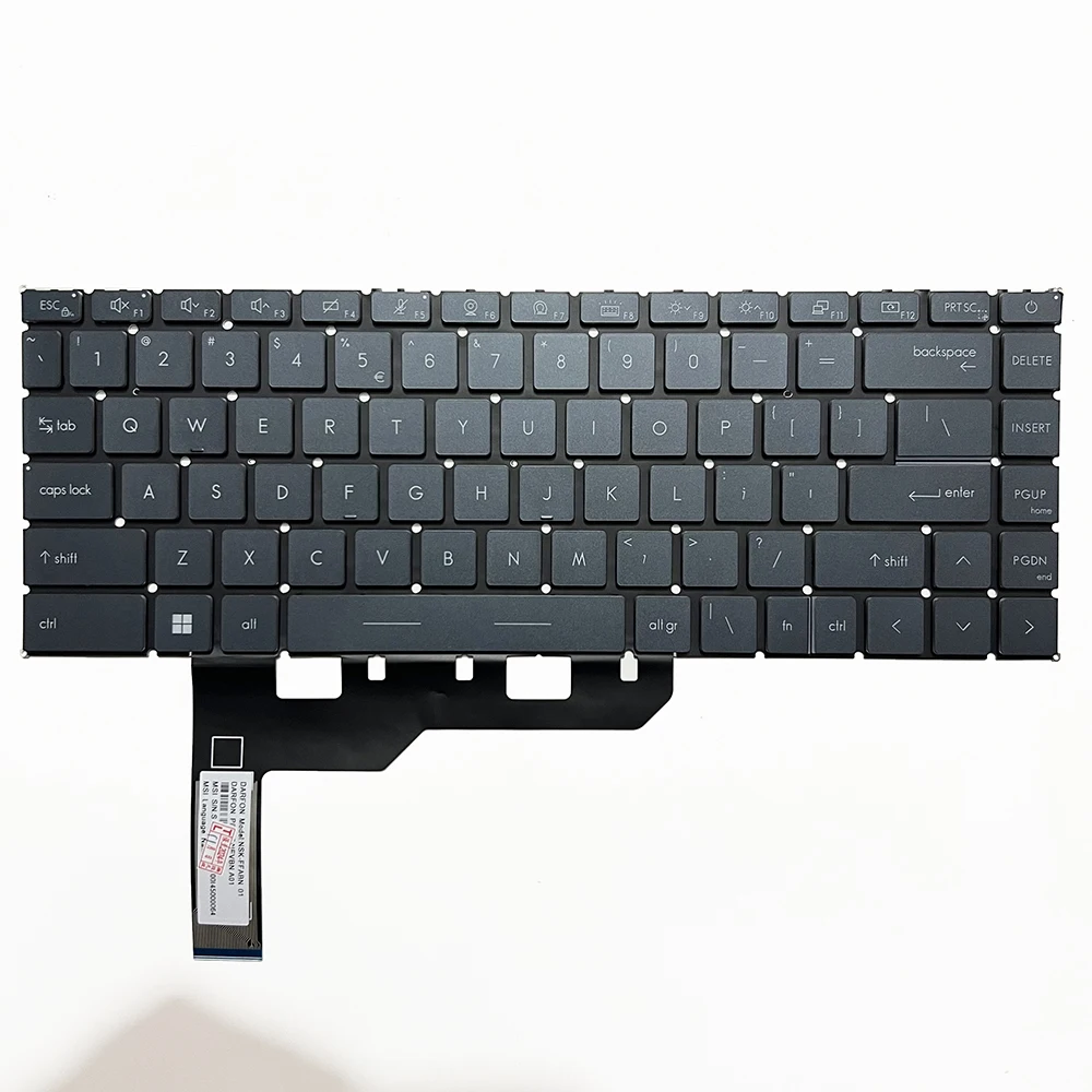 Imagem -04 - Teclado Backlight para Notebook Eua ou Rússia Msi Creator Z16 A11uet A12ux Ms1571 Ms1571 V194222bk V203022ak Notebook