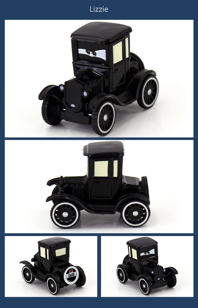 Cars 2 3 Lightning McQueen Mater Sheriff Flo Doc Hudson Rot 1:55 Legierungs-Druckguss-Automodell Kinderspielzeug Geschenk – Detail 12