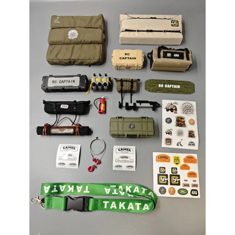 

1/8 Scale KM RAM 1500 RC Crawler Full Set Miniature Decoration Parts - Realistic Mood Upgrade Kit RC Car Upgrade Accessories