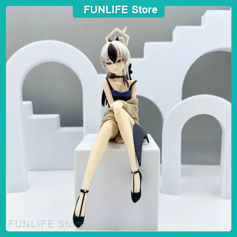 

Blue Archive Kayoko Kifou Dress Sitting Pose Anime Bishoujo 18cm PVC Figure Model - PC Case & Desktop Decor Collectible Gif