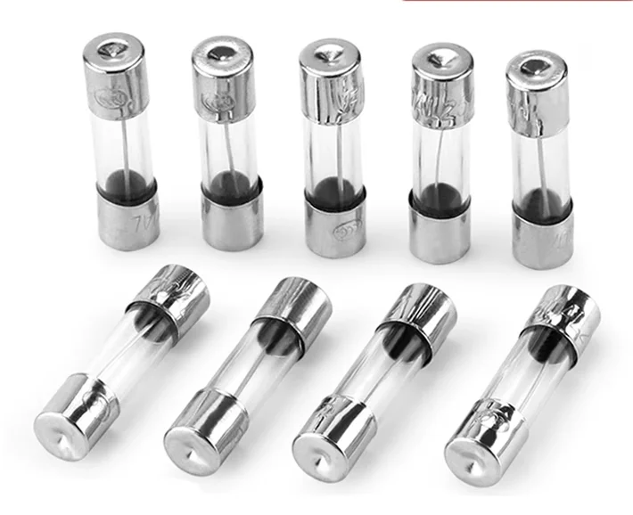 10pcs Multimeter Fuse Set Quick Blow Glass Tube Thermo Fuses 6*30mm 250V Multiple Amperages 1A-30A for Electrical Testing