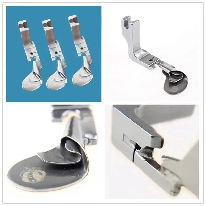 Industrial Sewing Machine Curved Hemming Foot Crimping Presser Foot Hem Pull Tube Presser Foot