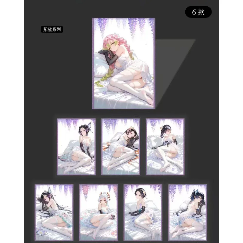 2025 Neueste ''Hai ling Culture 3'' Demon Slayer A6 Boards Nezuko Shinobu Kimetsu Yaiba Booster Box TCG Karte Spielzeug Hobbys Geschenke