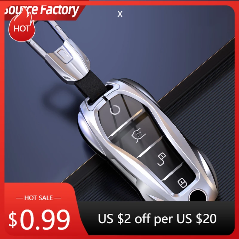 

Автомобильные наклейки, металлический чехол для дистанционного ключа, чехол-держатель, брелок для BYD New ATTO 3 Atto 2 Song Pro Shark 6 Dolphin Mini S