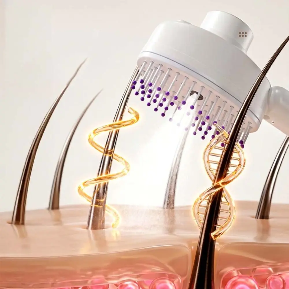 Multi-Function Red Light Spray Massage Comb Hair Care Anti-Frizz Large Tank Electric Spray Hair Brush One-Key Clean Anti-Static