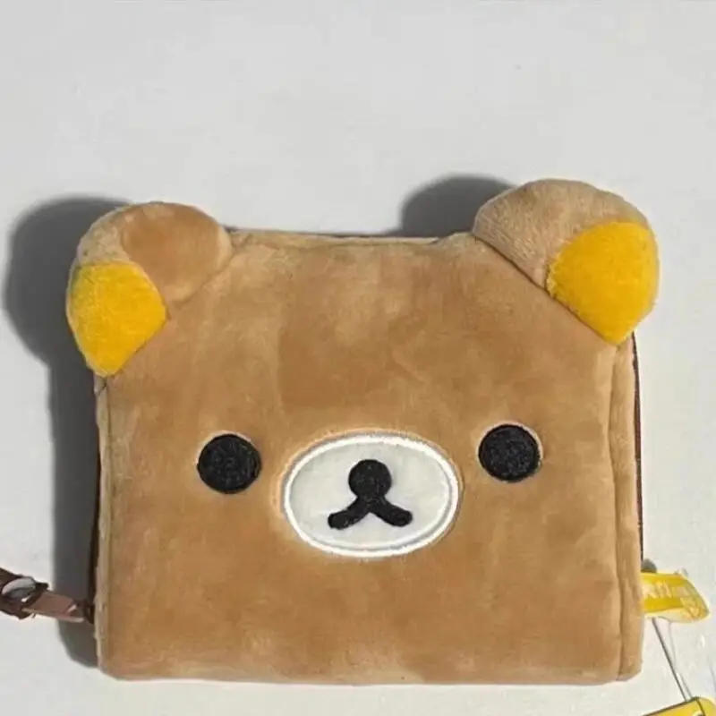 

Rilakkuma Cute Cartoon Ins Style Zero Wallet High Beauty Girl Portable Plush Storage Box Birthday Gift Peripheral Decoration