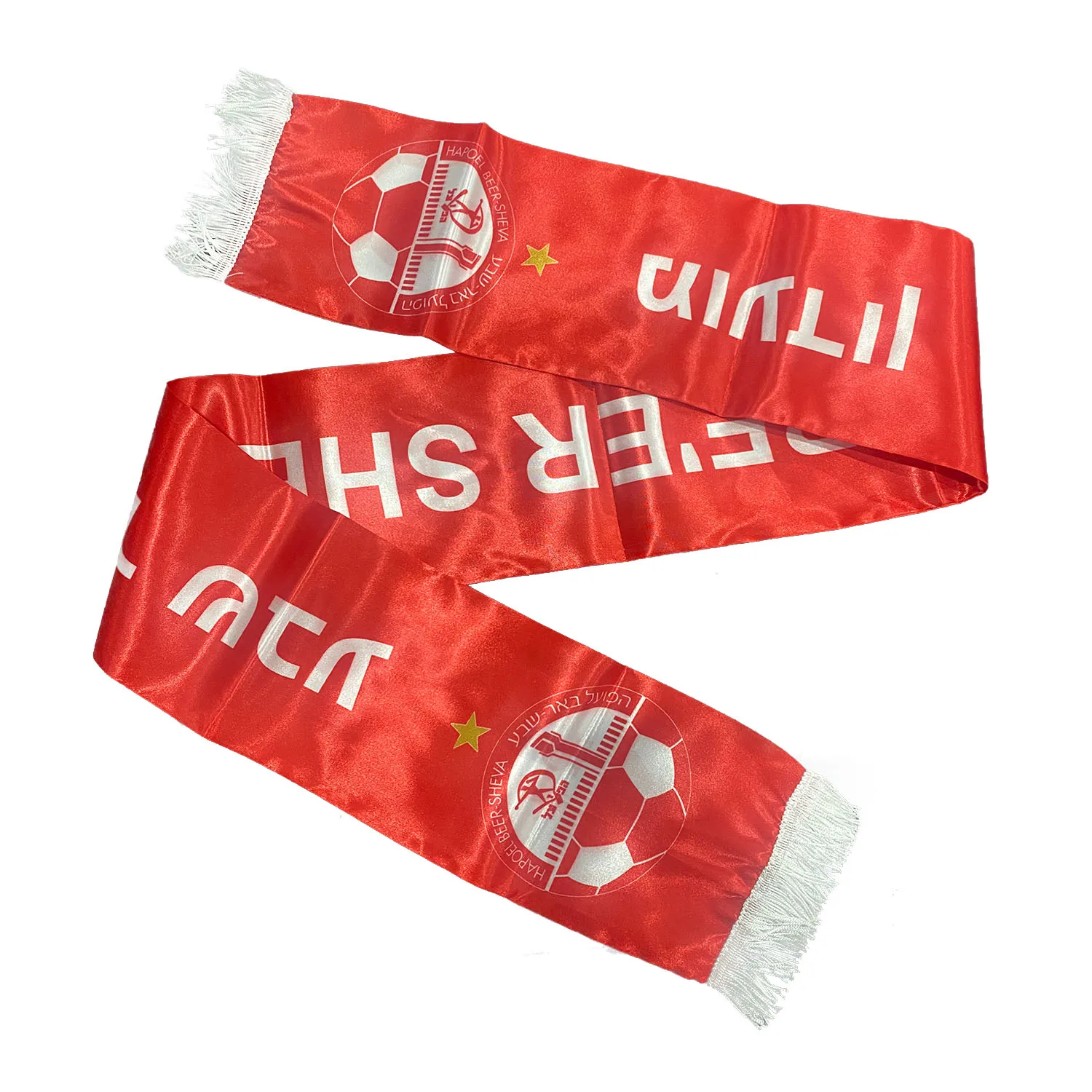 Half Hapoel Beer Sheva FC  Satin Scarf ,15*150cm
