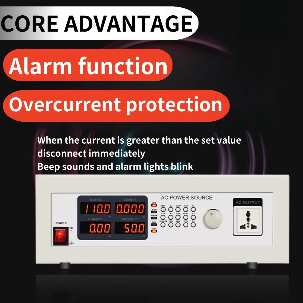 MYAMI 300V 500VA 1000VA Variable Frequency Laboratory Programmable Ac Power Supply for aging test