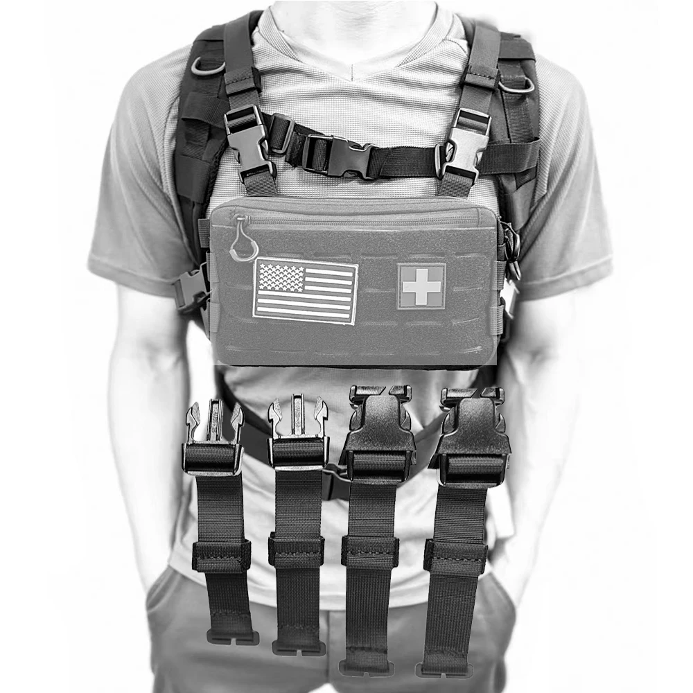 

Tactical bellyband vest kit Functional chest bag lanyard backpack strap accessories for hunting equipment