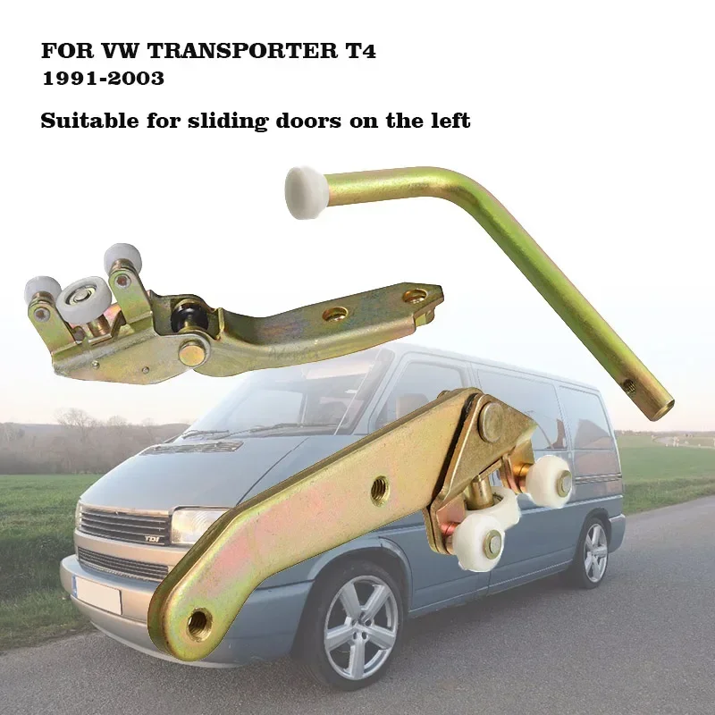 1 Set of Sliding Door Hinge Pulleys for VW TRANSPORTER T4 for The Upper Middle and Lower Rolling Guides of The Left Sliding Door