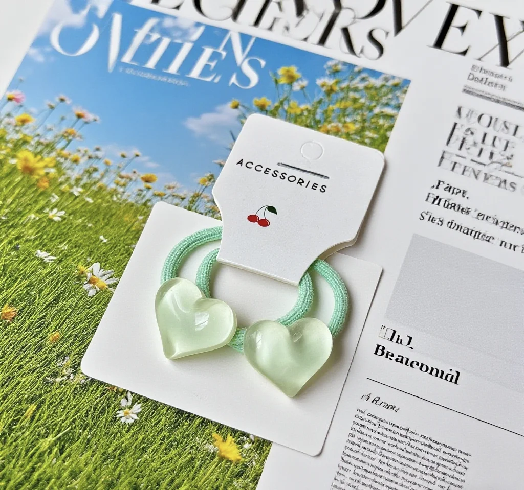 ربطات شعر للأطفال مكونة من قطعتين من أربطة صغيرة بلون الحلوى على شكل قلب خوخي وخالية من العقبة المطاطية الناعمة القابلة للتمدد للأطفال الصغار