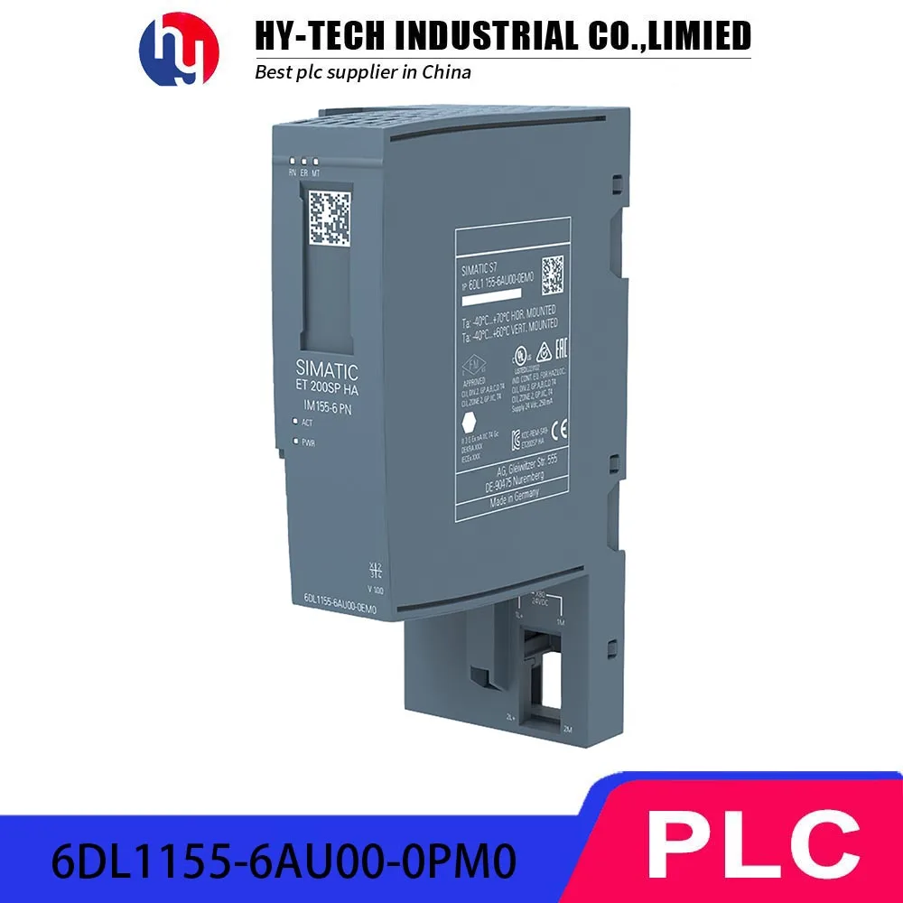 

Hy-Tech Industrial PROFINET Module IM155-6 PN for PLC Systems w/ 56 I/O Support & Hot Swap 6DL1155-6AU00-0PM0