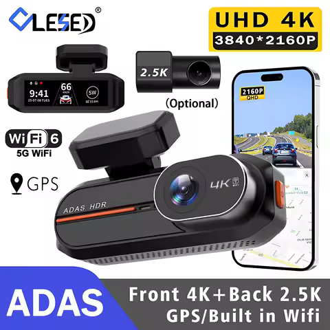 H3 Ultra HD 4K Car Front 2.5K Rear Dash Cam Mini WIFI DVR Black Box Room With 24H Parking Monitor Night Vision,GPS/Rear View Cam