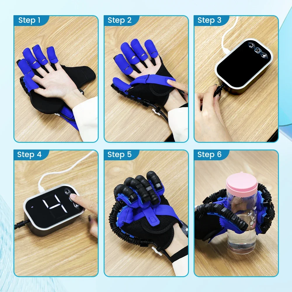 Rehabilitation Robot Gloves Stroke Hemiplegia Cerebral Infarction Training Devices Finger Exerciser Hand Function Rehabilitation