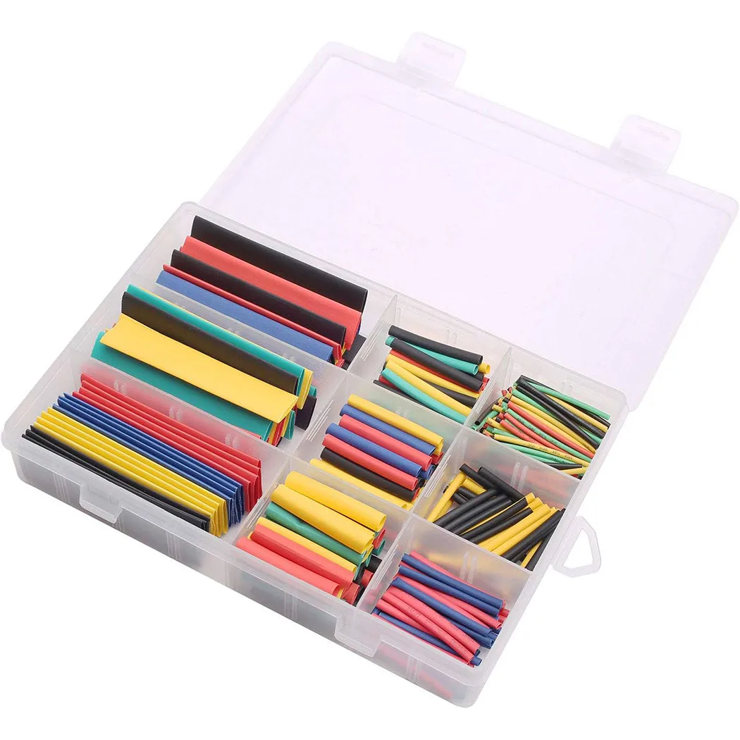 328 Pcs Heat Shrinkable Tube Insulation Environmental Protection Heat Shrinkable Combination Sleeving Electrical Cable Sleeving