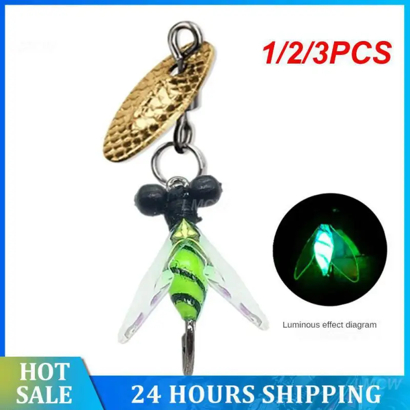 1/2/3PCS H Rophe Lure White Bar Fake Bait Micro-object Compound Modified Bionic Fake Bait Rotating Melon Horse Mouth