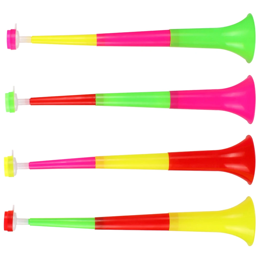 

4Pcs Bright Colored Telescopic Noise Maker Horn for Game Nights Fan Festivals Portable Cheering Tool Party Supplies