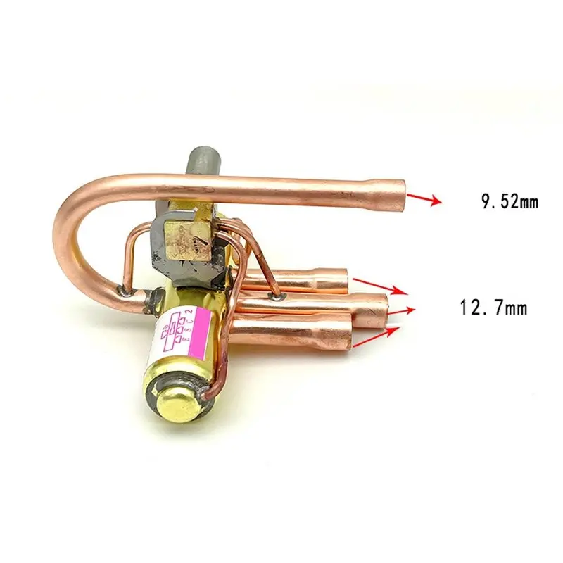 ABXF-Air-Source Pump For AC Outdoor Unit Universal 4-Way Reversing Valve 1.5P-2P, Four-Way Valve Replacement Parts For Accessory