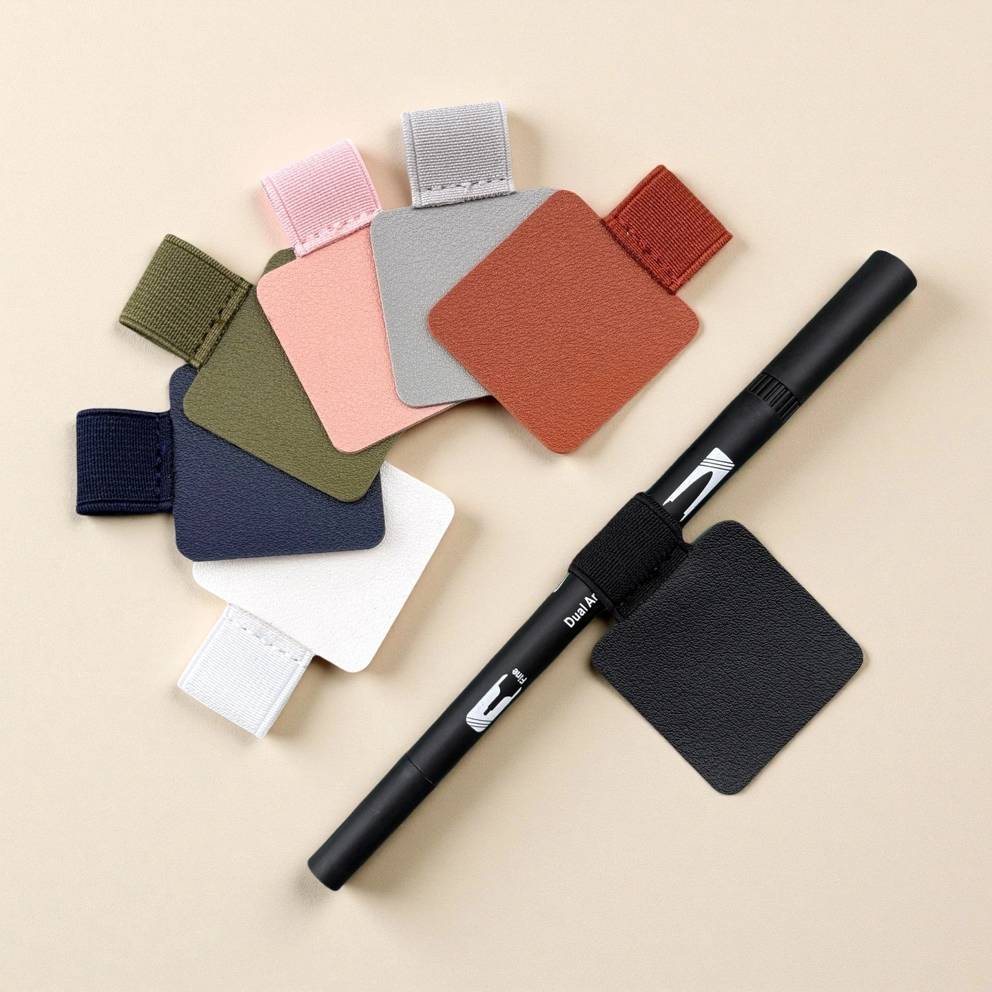 10 Pack Elastic Pen Loop Holder for Notebooks Journals Planners - Assorted Colors - Office School Supplies