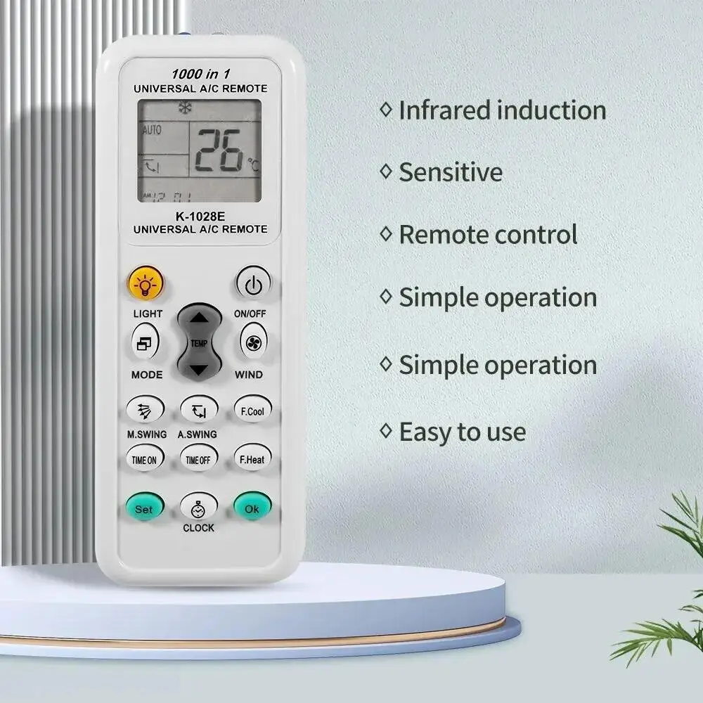 1000 in 1 Universal Remote Control K 1028E AC Digital LCD for Air Conditioner