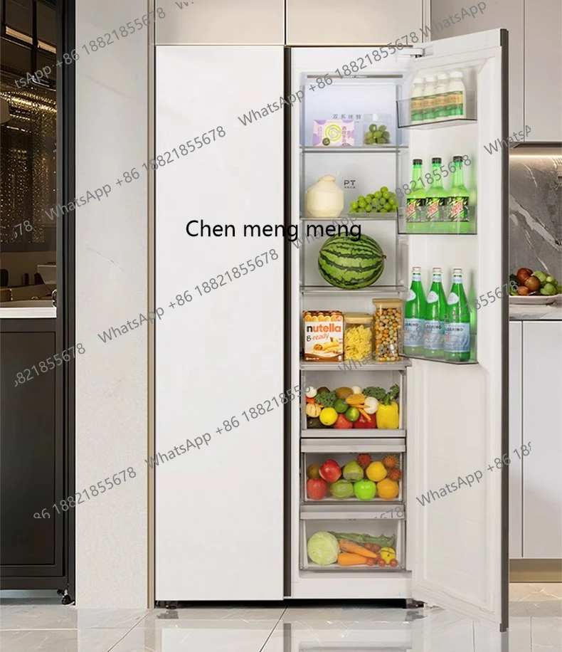 얼음 냉장고 6 대용량 제로 임베디드 가정용 듀얼 시스템 더블 도어