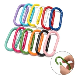 5 pezzi portachiavi con fibbia a molla ovale moschettone clip anelli connettore connettore gancio di chiusura per gioielli fai da te creazione di accessori ciondoli
