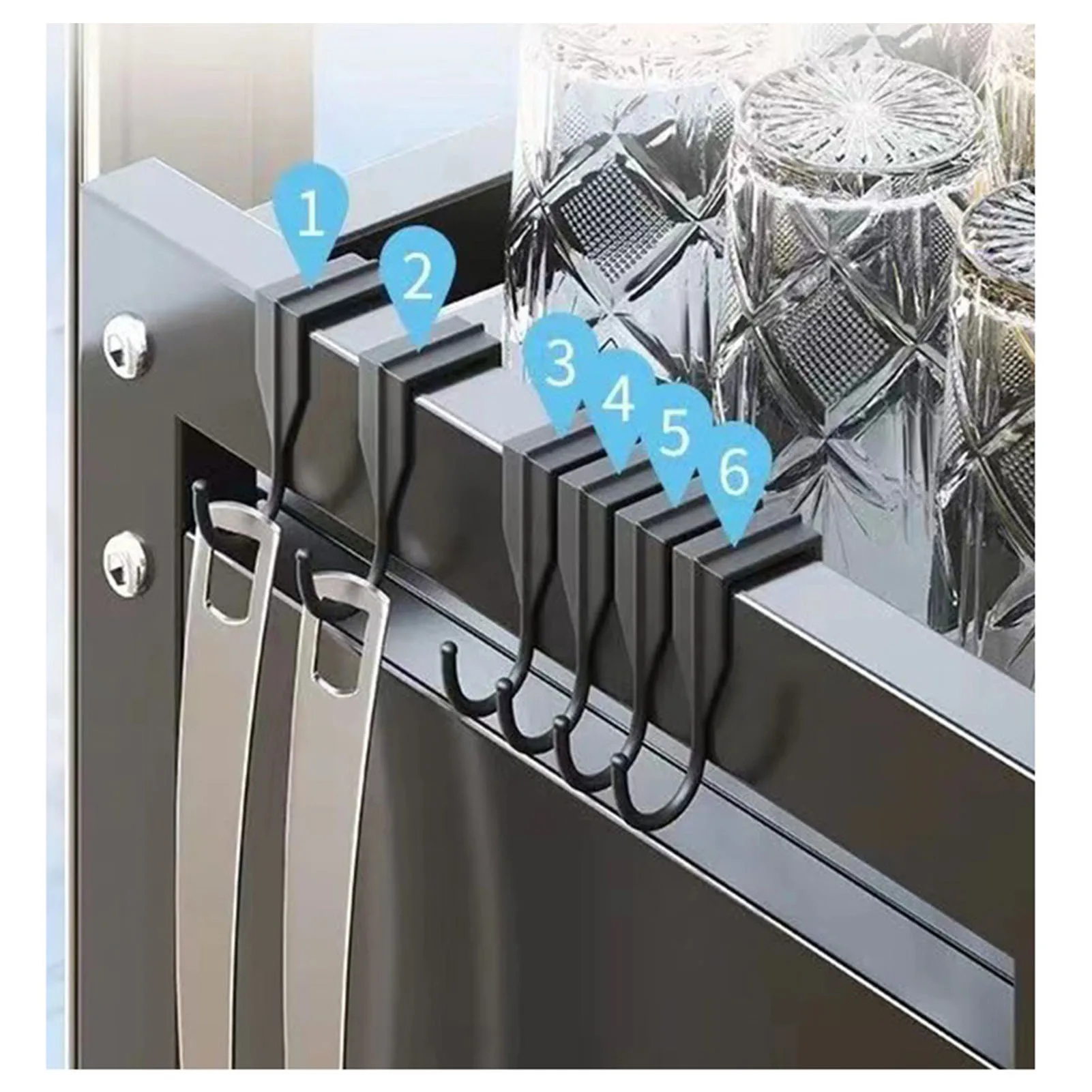 فوق بالوعة تجفيف الأطباق الرف الكربون الصلب الفضاء توفير 2 الطبقة فوق بالوعة المطبخ تجفيف الأطباق تجفيف الرف مع غطاء للمطبخ #2