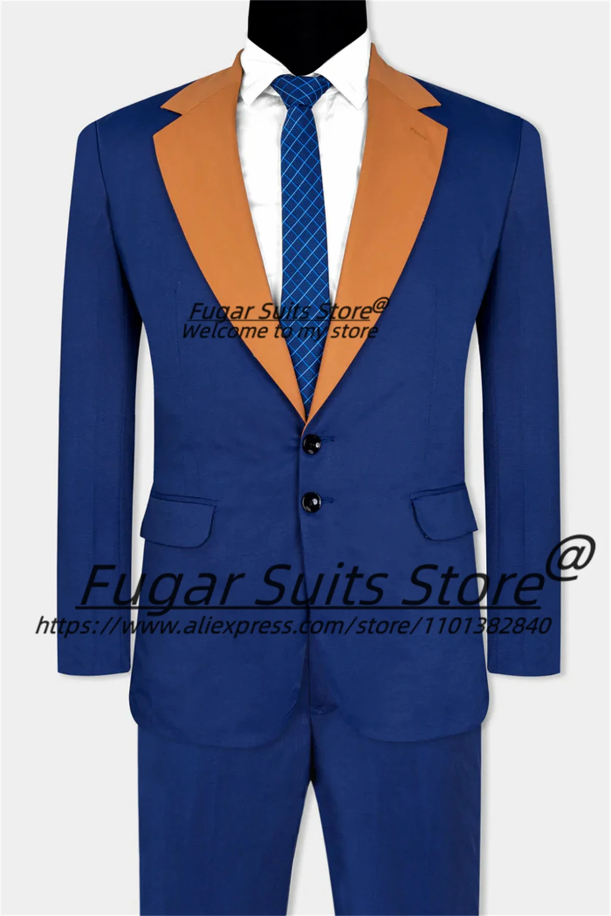 Zakelijke Marineblauwe Klassieke 3-delige Sets Op Maat Gemaakte Slanke Pasvorm Gekerfde Revers Beste Man Prom Party Smoking Hoge Qublity Mannelijke Blazers